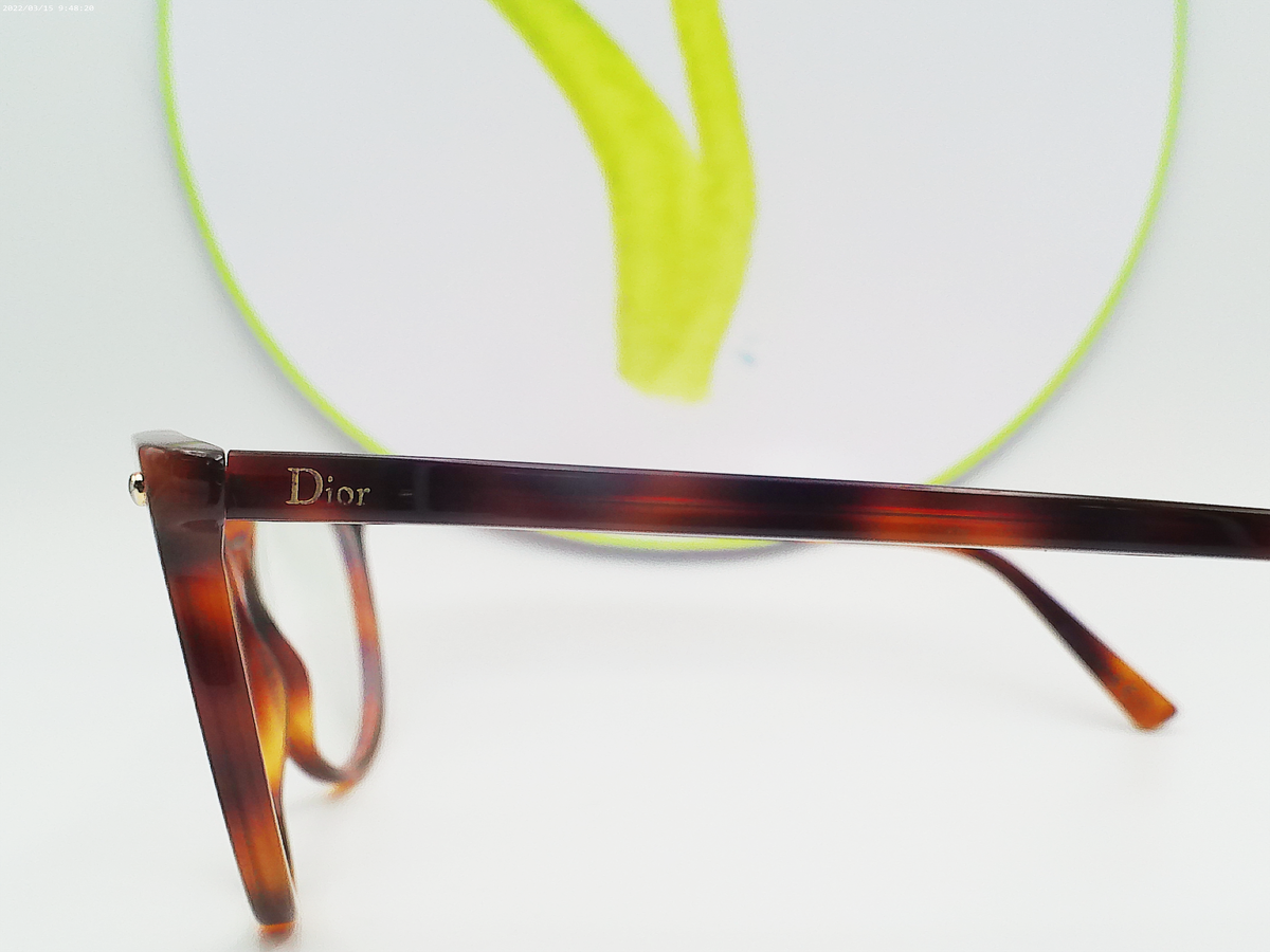 Lunettes De Vue Christian Dior Cd Ecaille Fonc E Femme