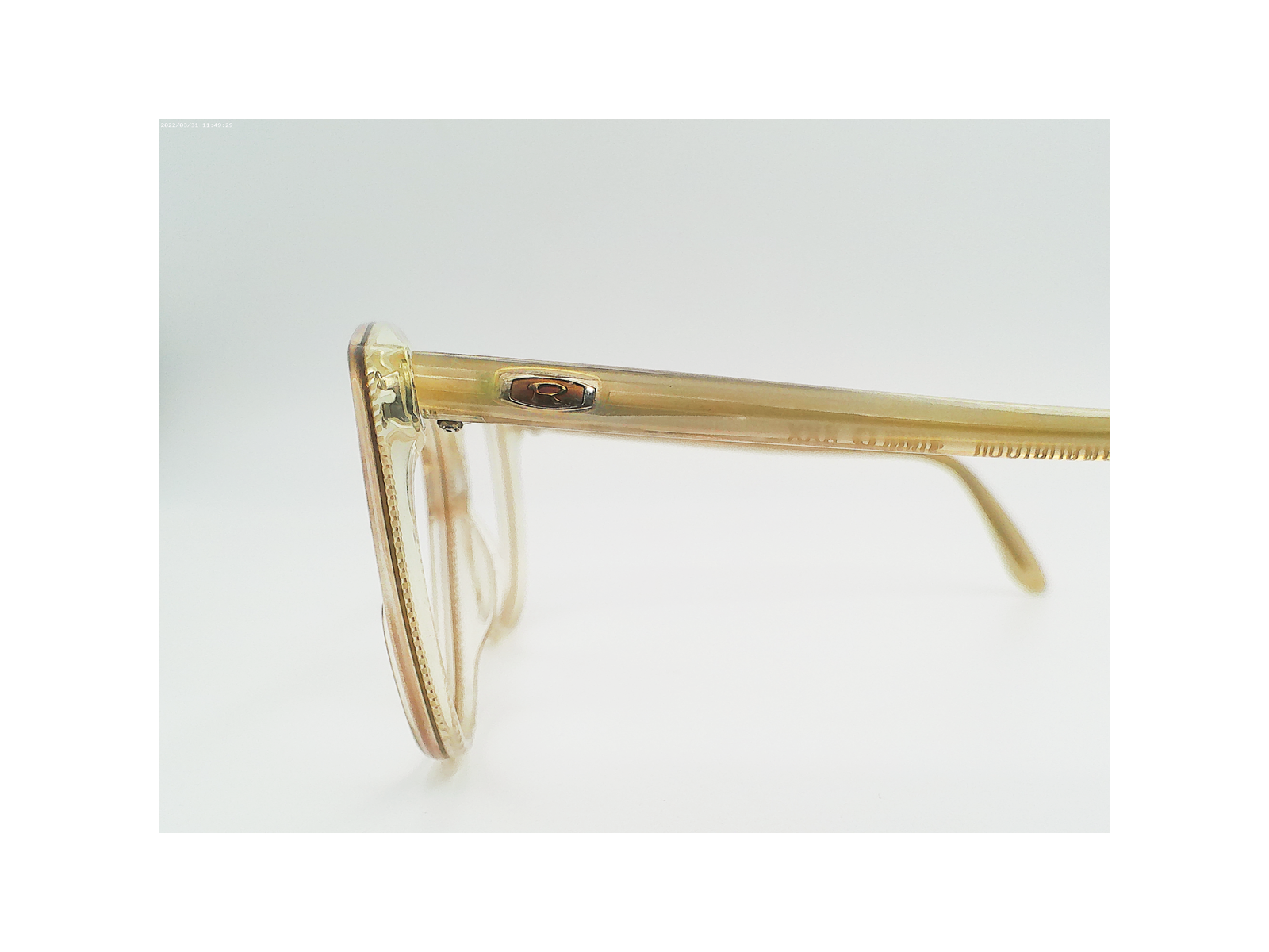 Lunettes Vintage Rodenstock 631 – Monture Or Et Vert Ovale – Neuf Sans Étiquette