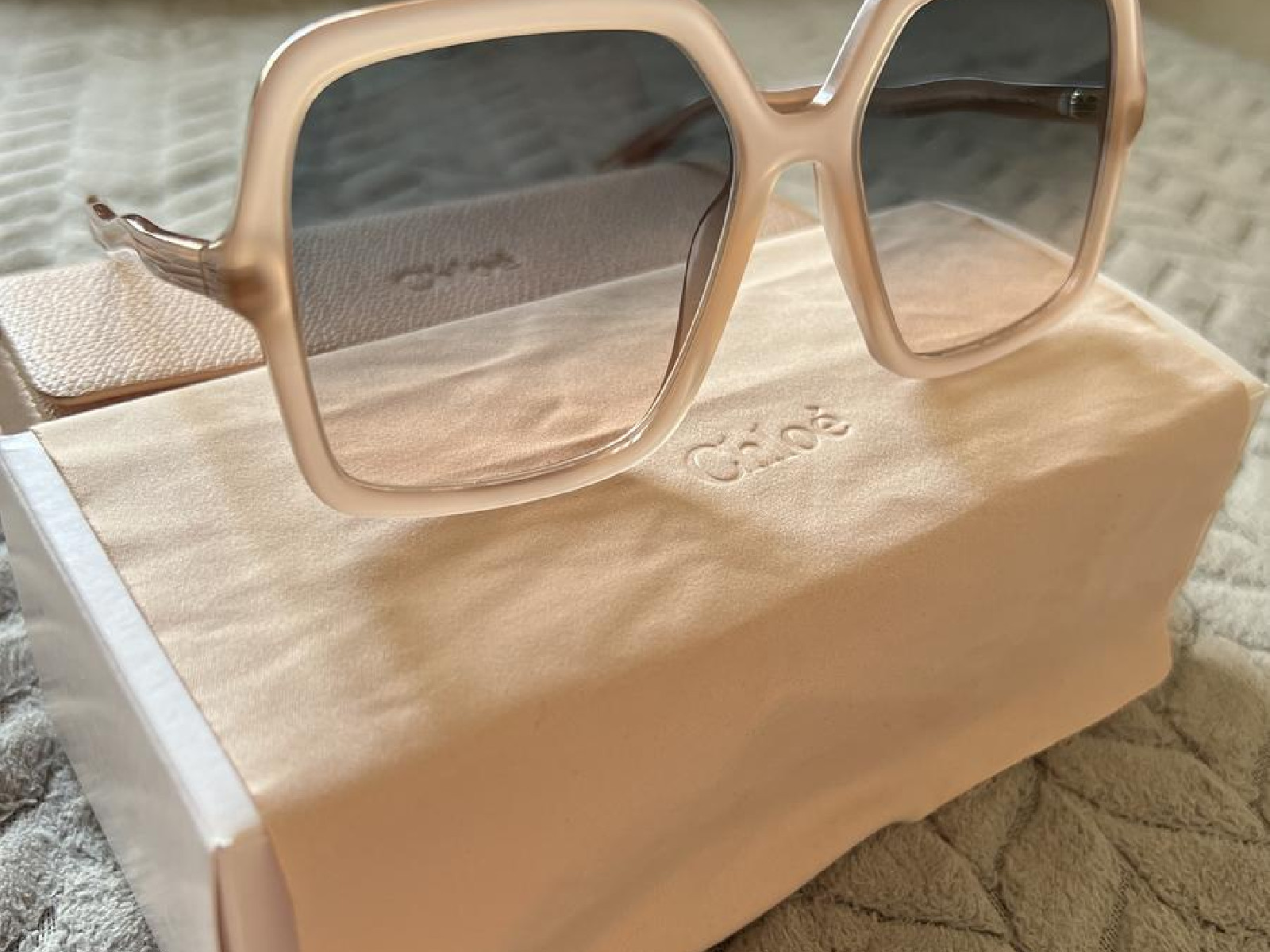 Chloe アイウェア レクタンクル フレム サンクラス CH0086S 004 CHLOE CH0086S/004 ZELIE - Sunglasses