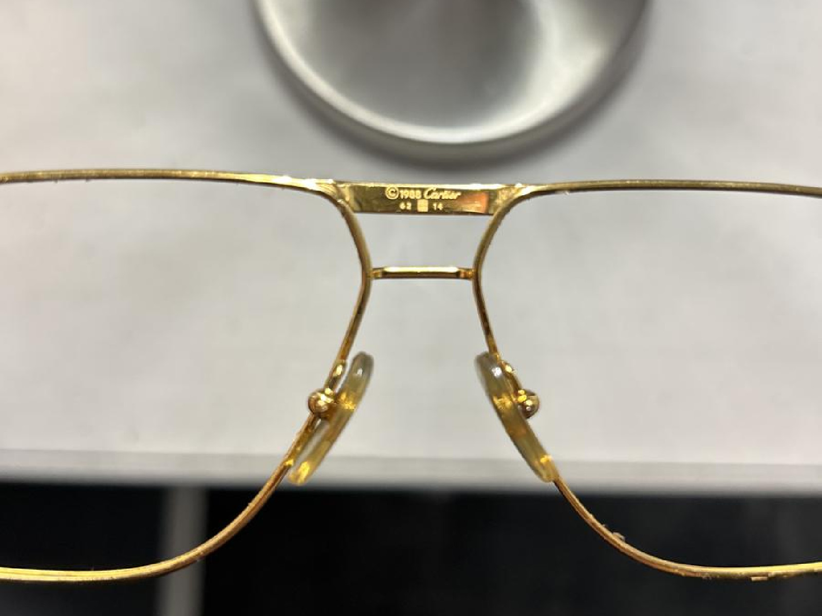 Lunettes de vue cartier Doré Homme