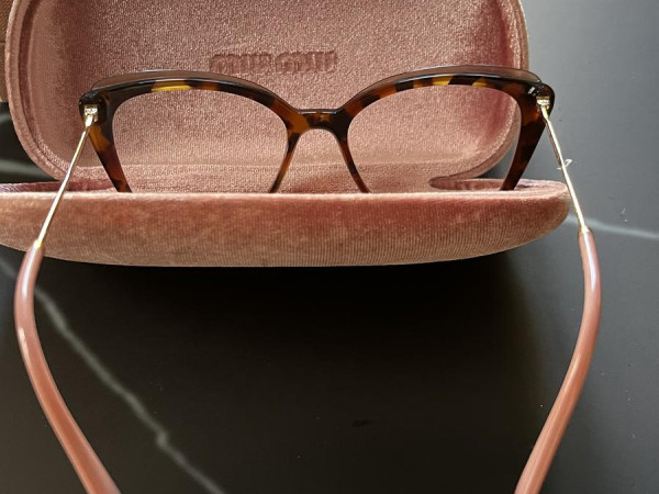 【送料&関税込】Miu Miu 01vv Vista2az1o1 Miu Miu MU 02XV (2AZ1O1) SMU02XV MU02XV2AZ1O1 Eyeglasses