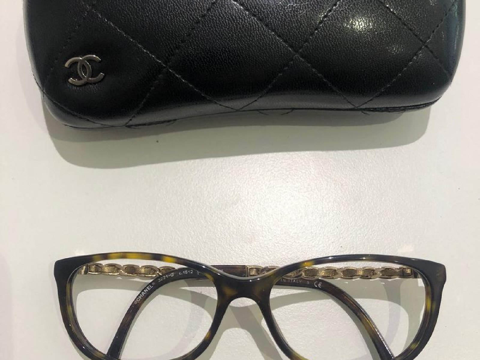 Chanel 3221q chain store glasses