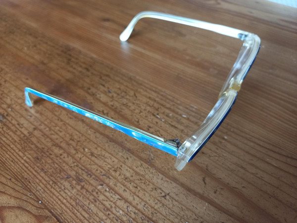 Lunettes de vue  BLEU et TRANSPARENT