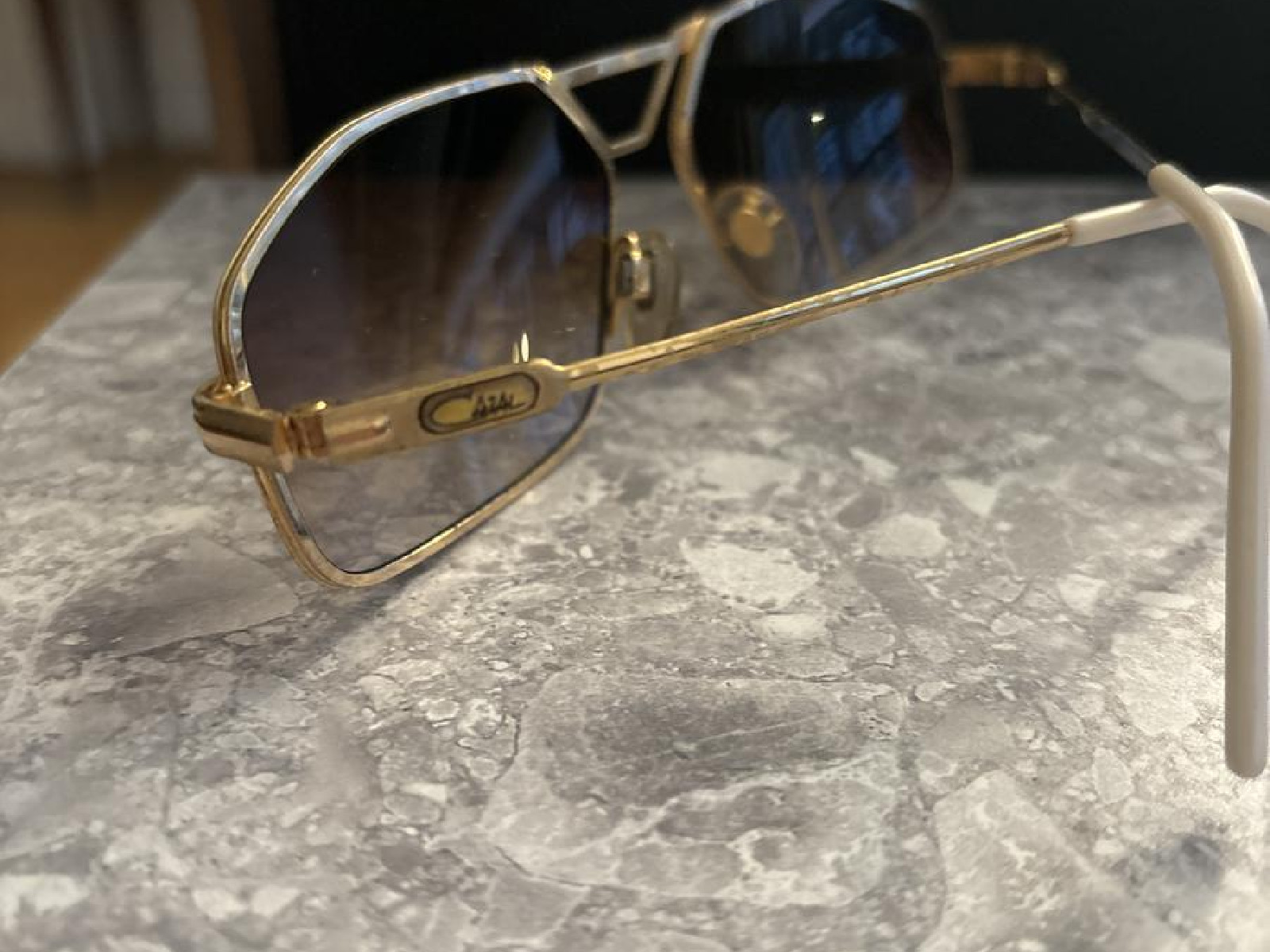 Lunettes de soleil Cazal vintage Dore Homme