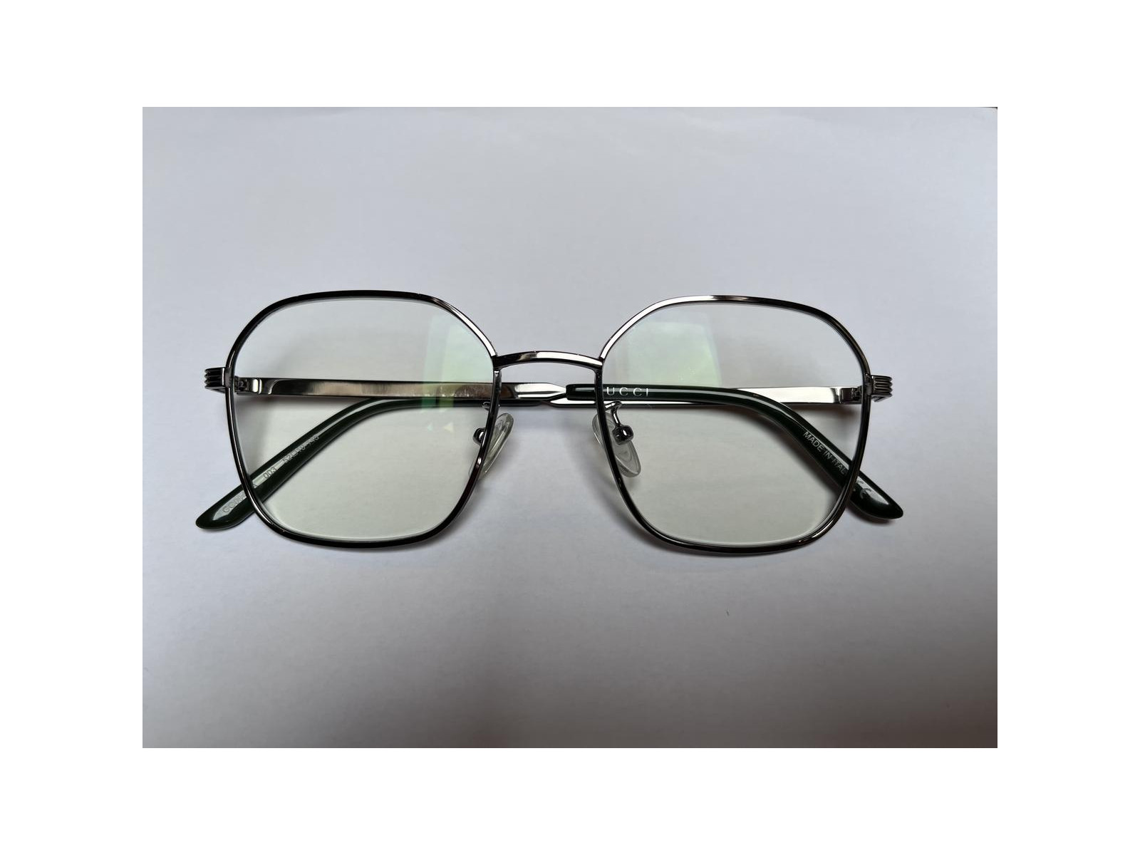 メガネ Gucci Glasses Frame GG0946OA 001 Silver Unisex Gucci GG0946OA 001 Silver Eyeglasses for Man – LookerOnline