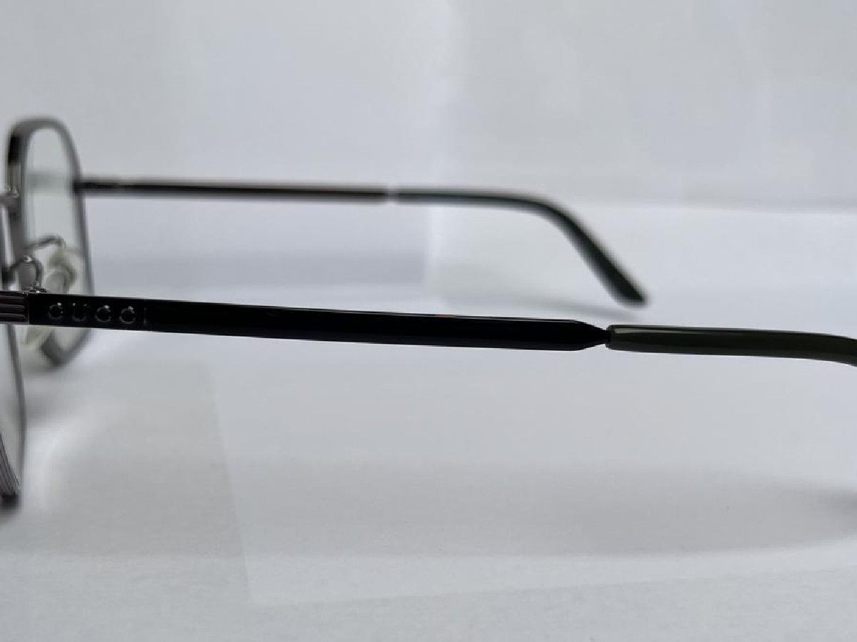 メガネ Gucci Glasses Frame GG0946OA 001 Silver Unisex Gucci- GG0942O - 001 Silver | Eyeglasses Man