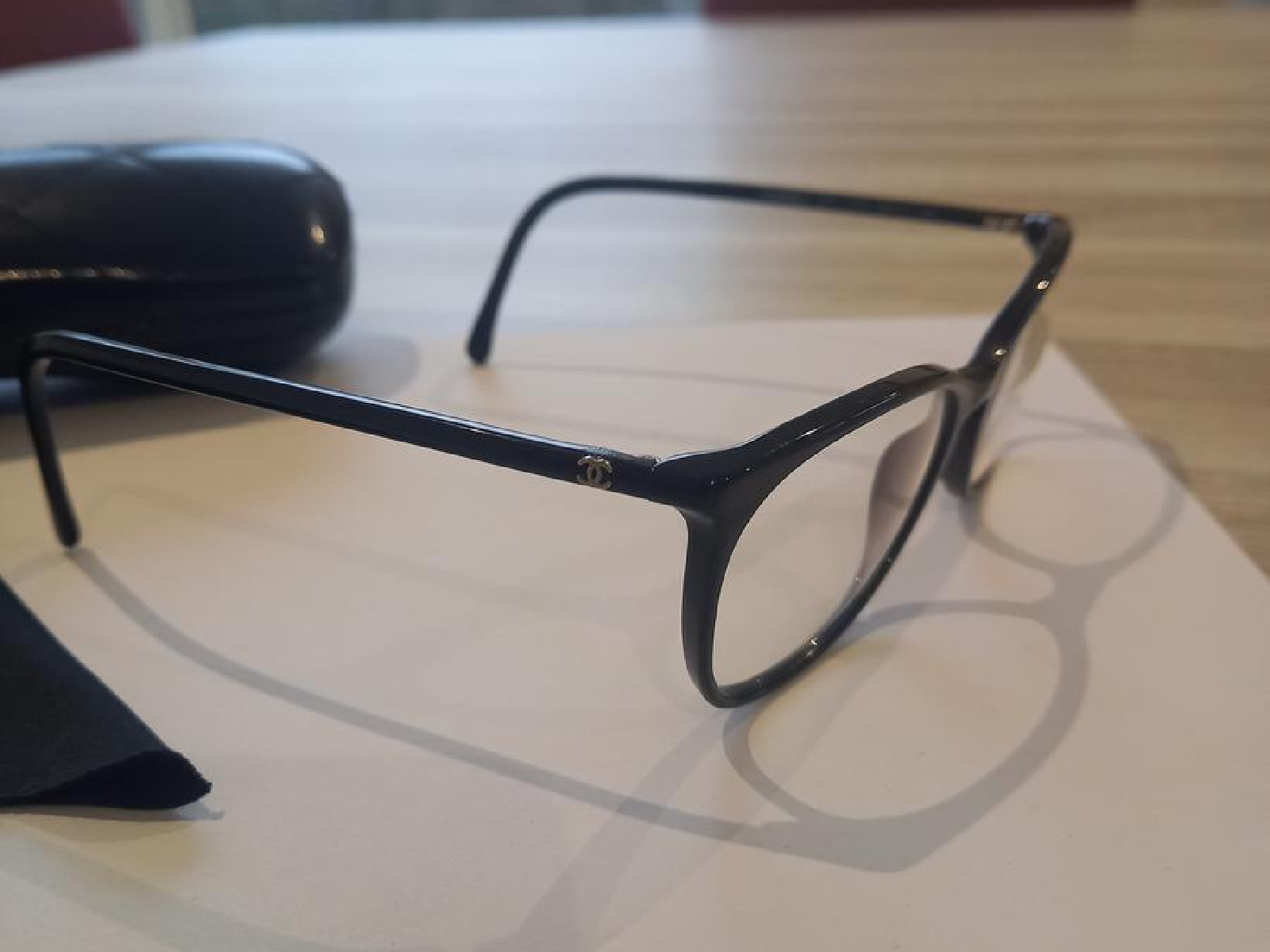 Chanel CH3281 Women's Havana Frame Clear Lens Rectangle