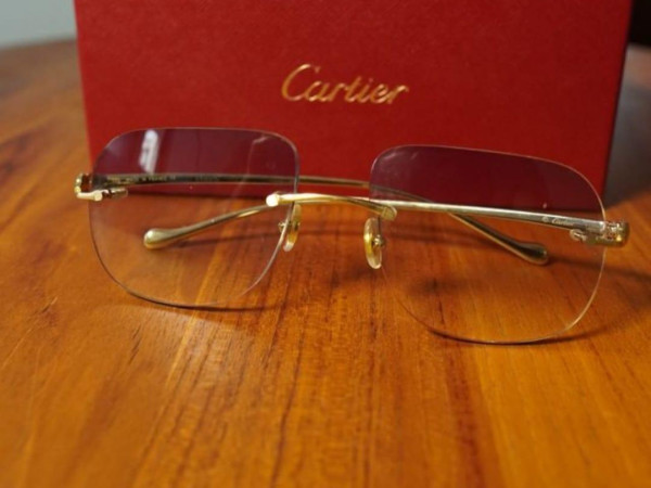 Cartier rimless vintage sunglasses fred cardin glasses best sale c decor