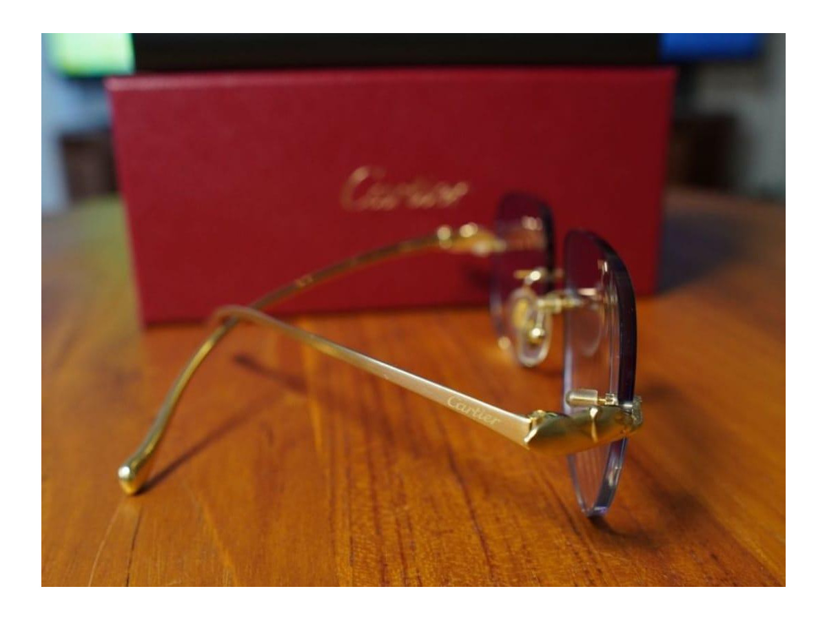 Lunettes de vue Cartier Panthere Dore Homme