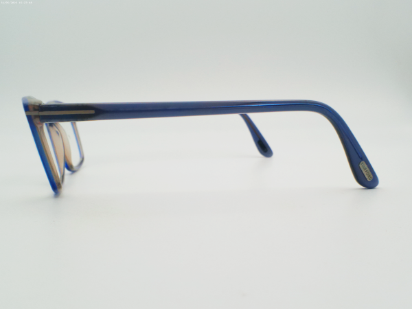 【Tom】 Tom Ford FT 5532-B BLUE BLOCK BLACK BLACK/BLUE CLIP-ON 49/21
