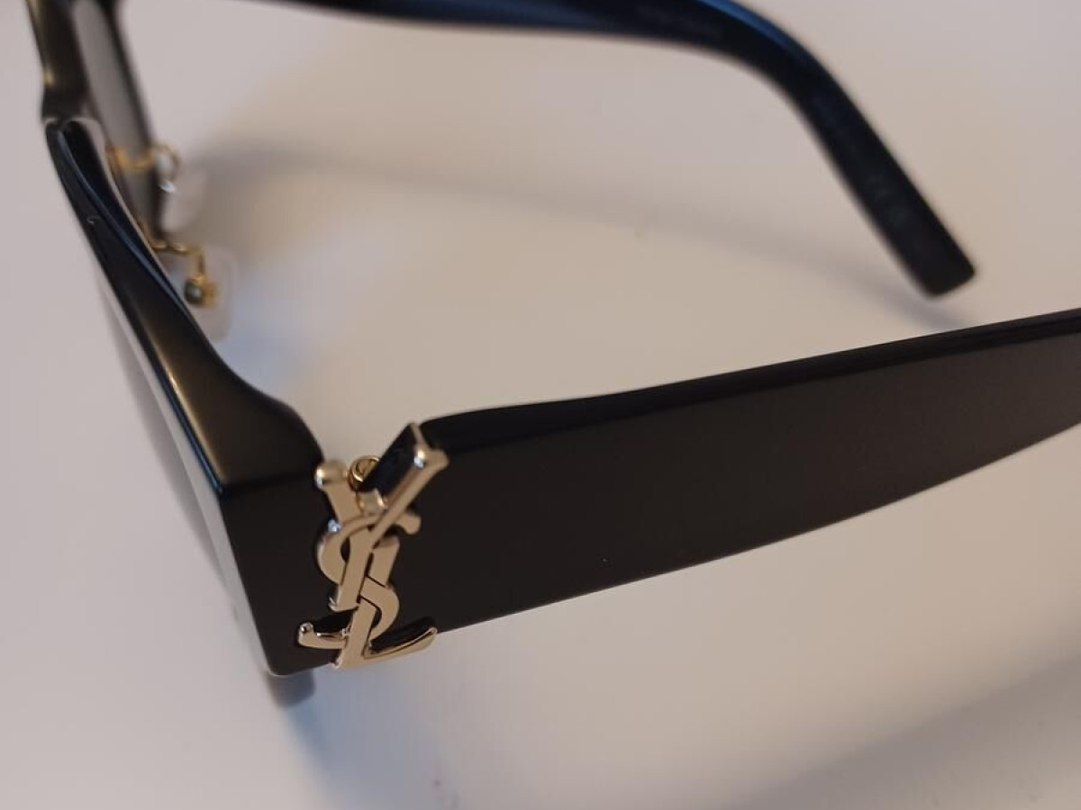 SAINT LAURENT スクエアフレムサンクラス SLM95K 001 Saint Laurent SL M95/K 001 Sunglasses - US