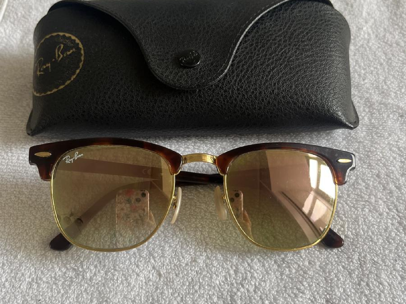 Lunettes de soleil Ray-ban RB3016 clubmaster Ecaille foncée Femme