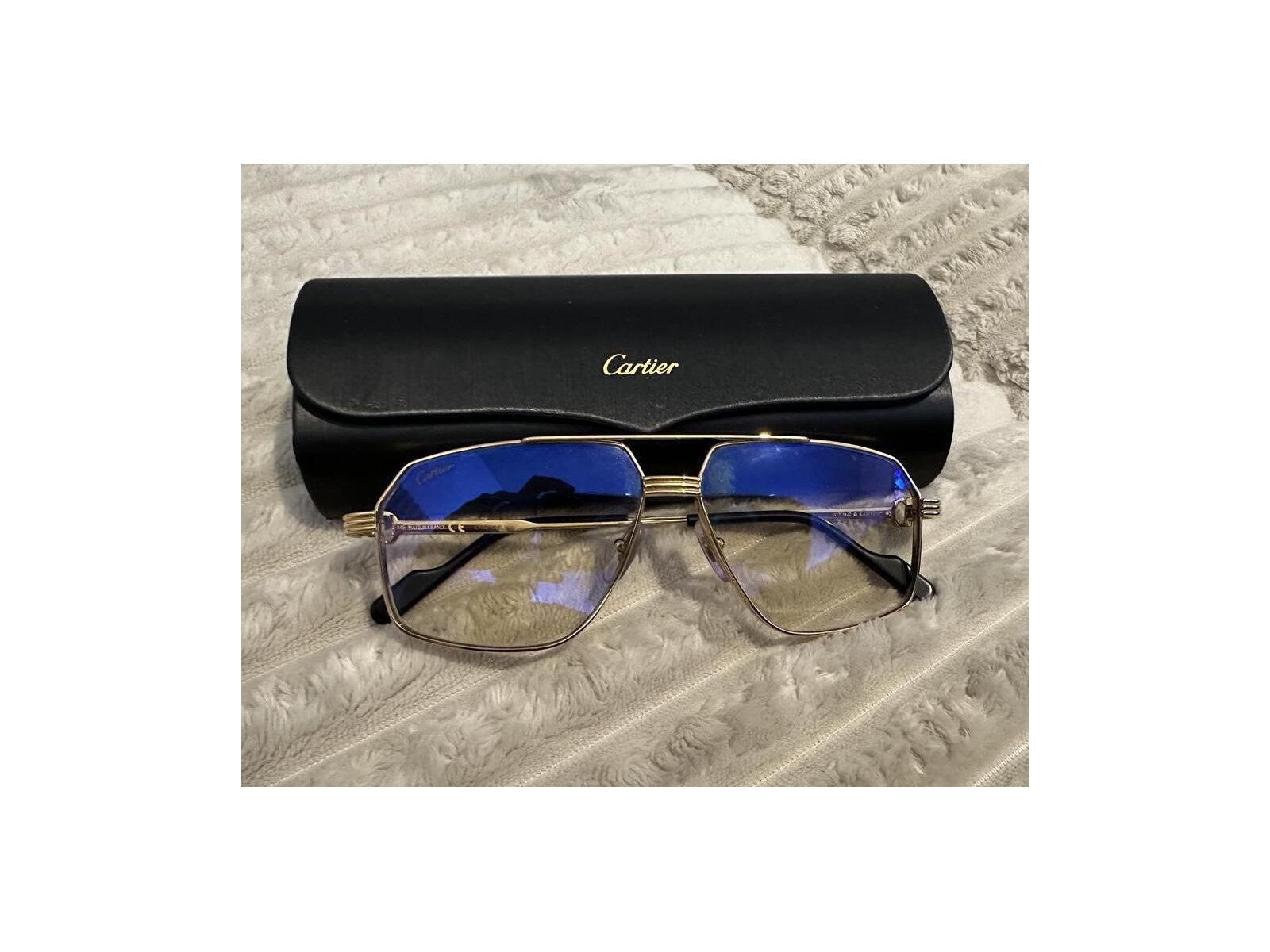 Cartier Ct0270s Light Blue Cartier Glasses Blue Diamond Cut