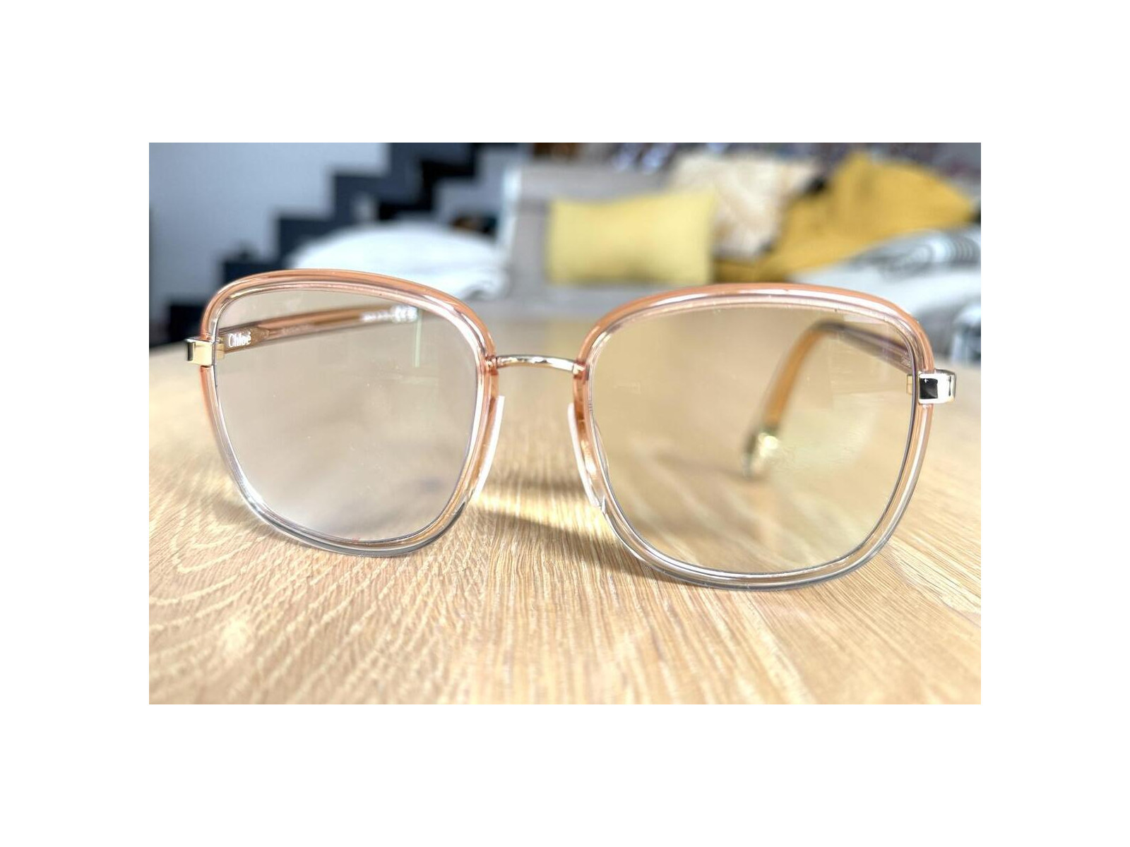 Chloe アイウェア ラウントフレム メカネ CH0033O 004 Chloe Franky CH0033O 004 Round Blue Glasses - US
