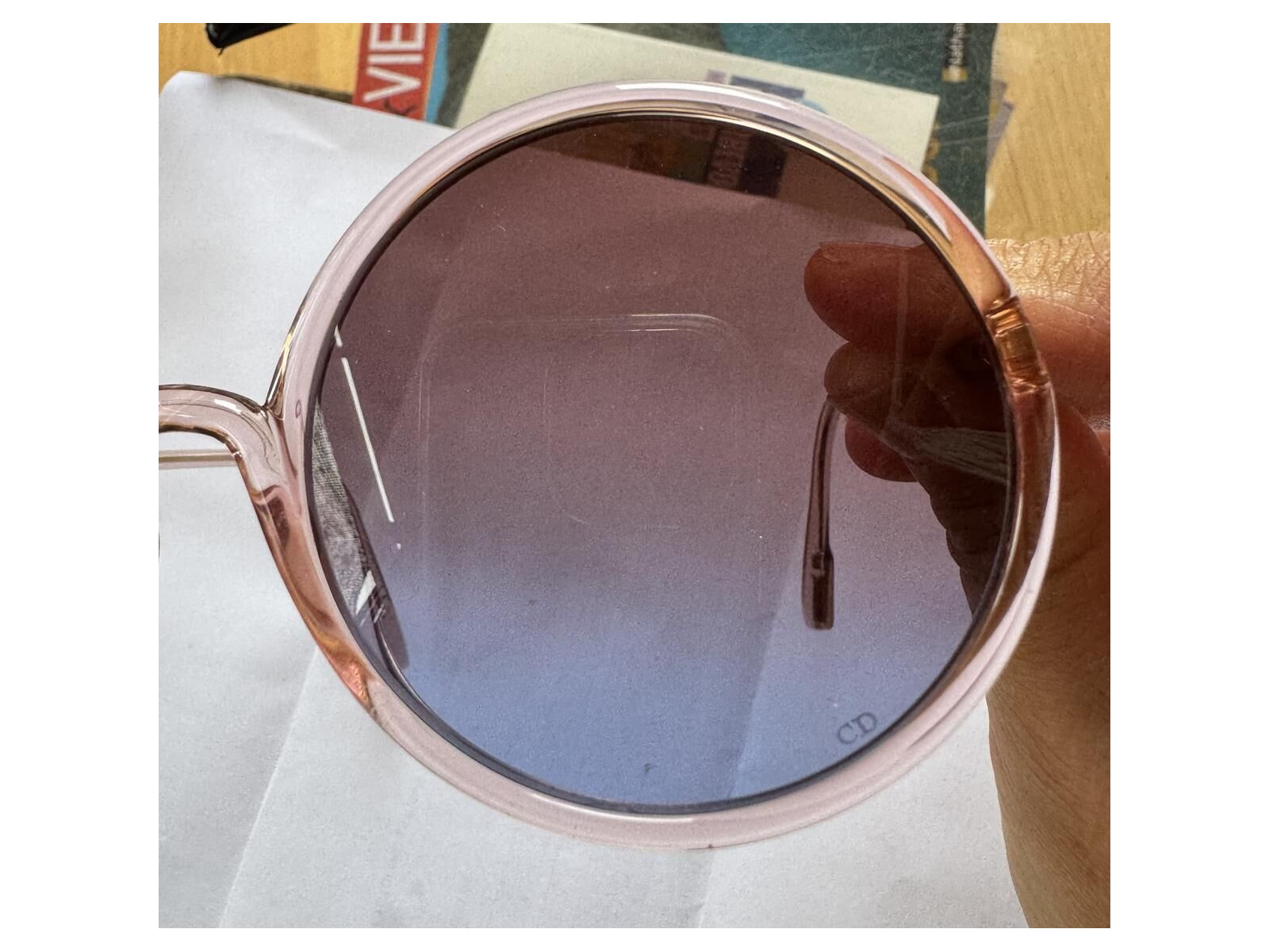 Dior サングラス SOSTELLAIRE3 クリア ピンク ラウンド Dior sostellaire 3