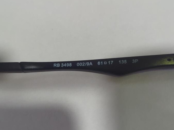 Ray-ban - rb3498 002/9A 61/17 Polarized