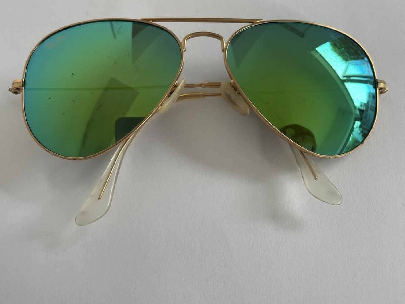 Lunettes de soleil Ray-ban RB3025 aviator miroir Doré Mixte
