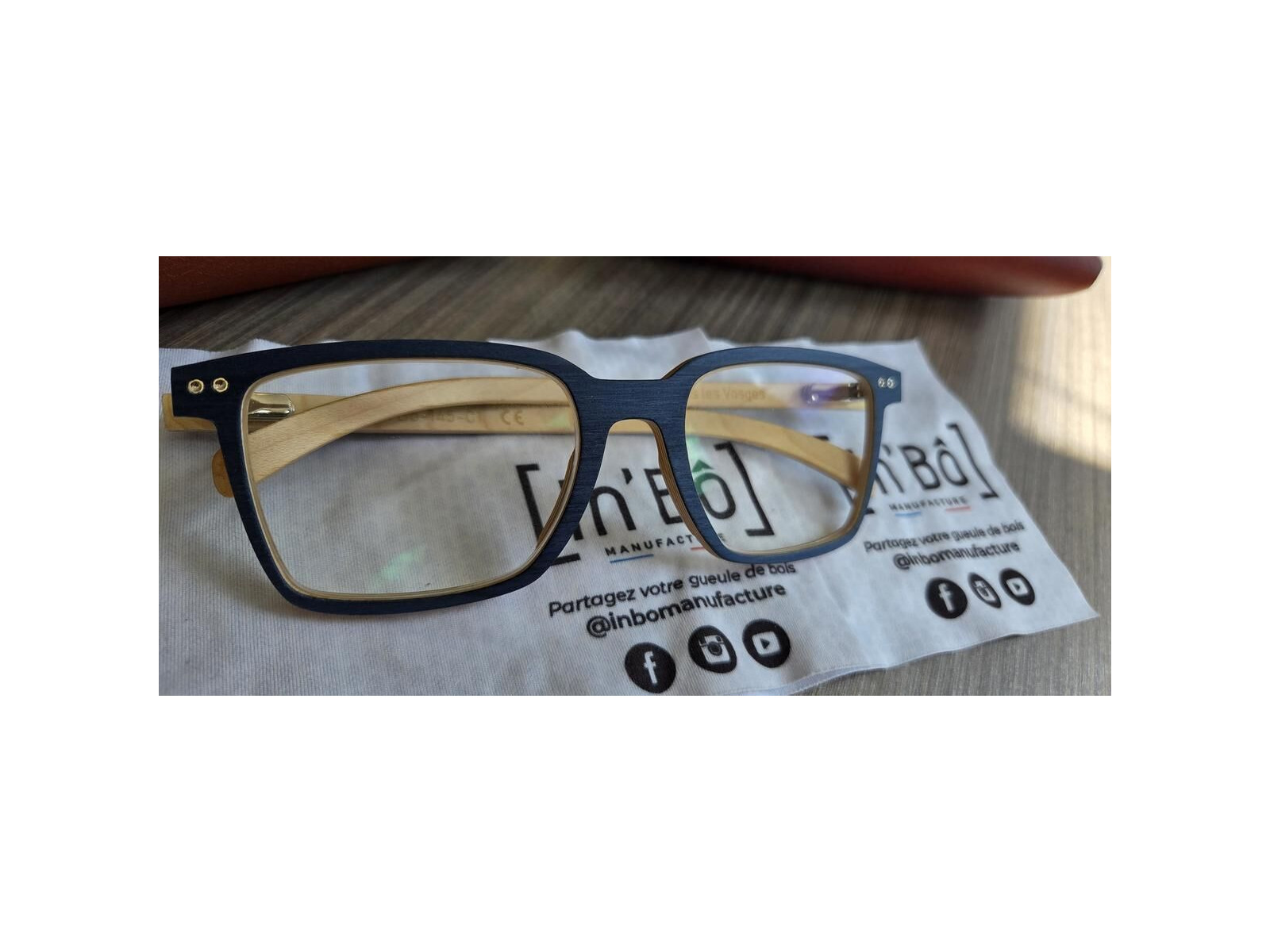 Lunettes de vue Lunette in'bô Modèle HENNEZEL 145-01 53 ¤ 21 Bleu