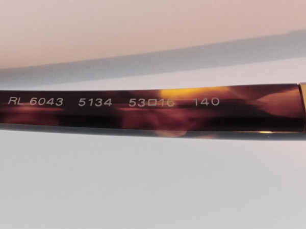 RALPH LAUREN - RL 6043 5134 53/16