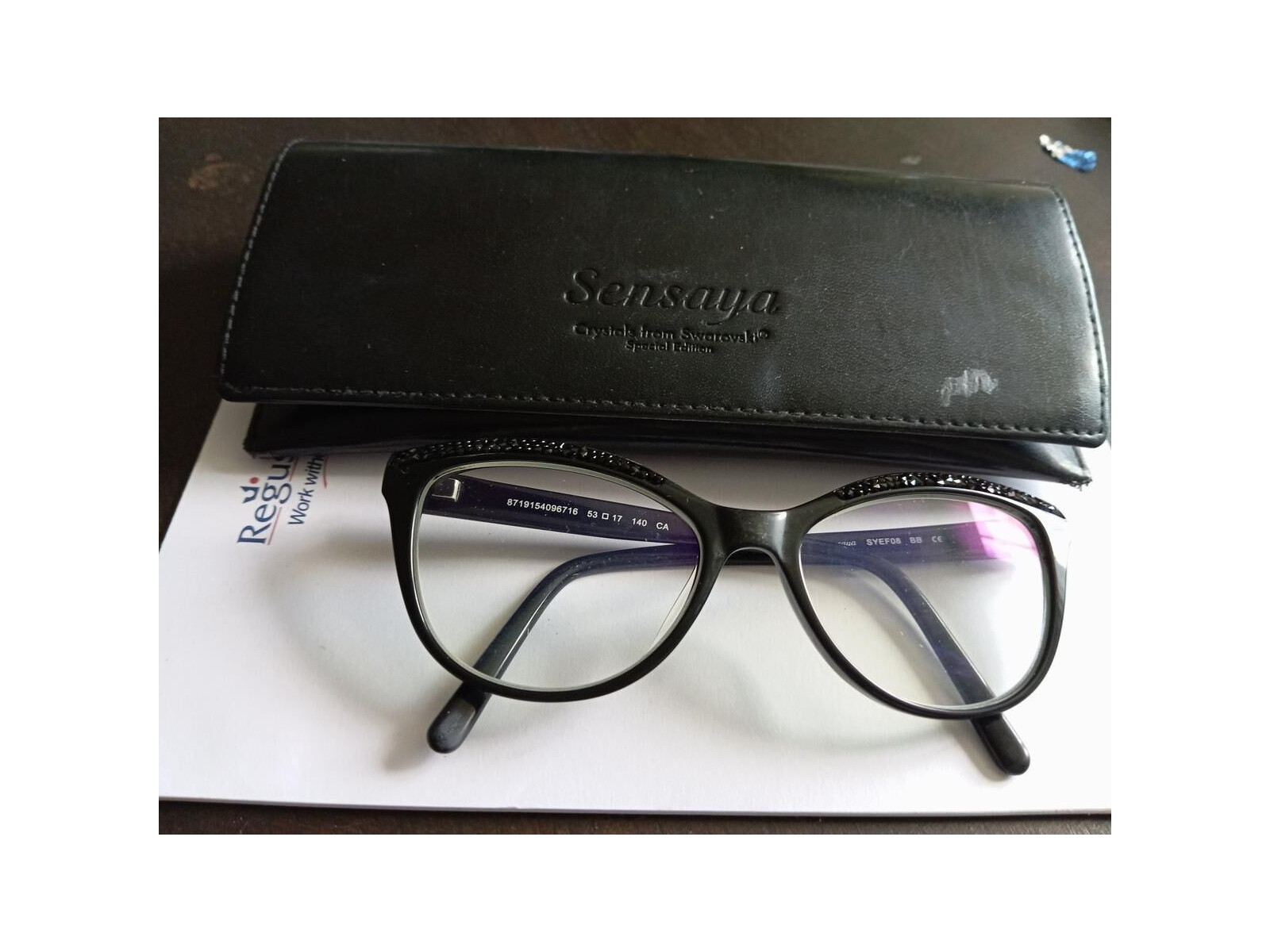 Lunettes de vue Sensaya SYEF08 swarovski Noir Femme