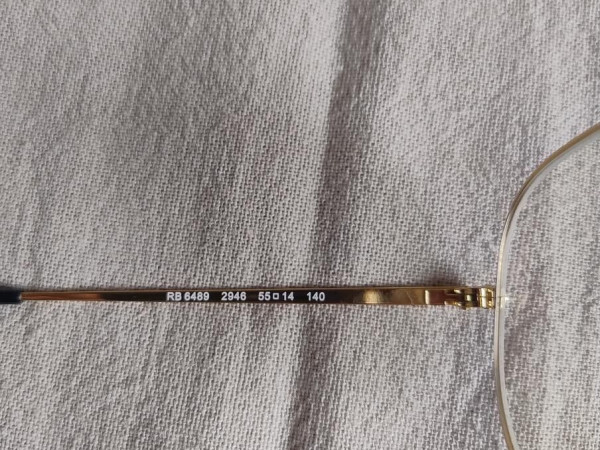 Ray-Ban Aviator RB6489 55¤14 dorées