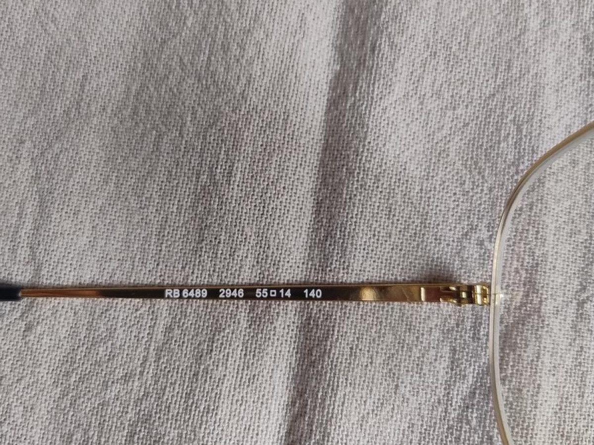 Ray-Ban Aviator RB6489 55¤14 dorées