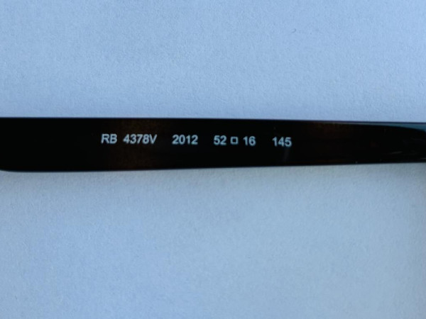 RAYBAN  - RB -4378V 2012 52/16