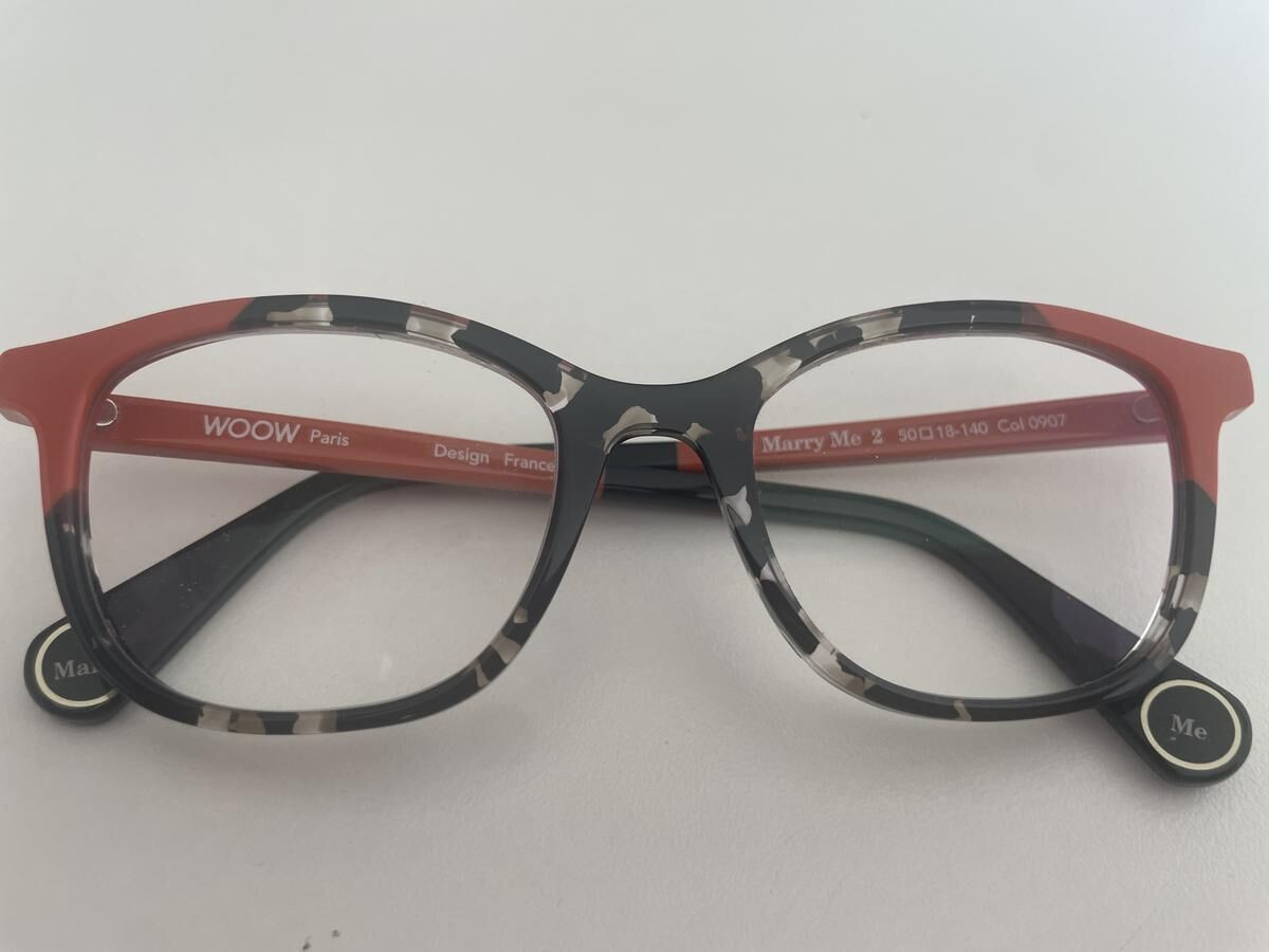 Monture Woow Paris orange et écaille  - Marry me 2 50¤18140 col 0907