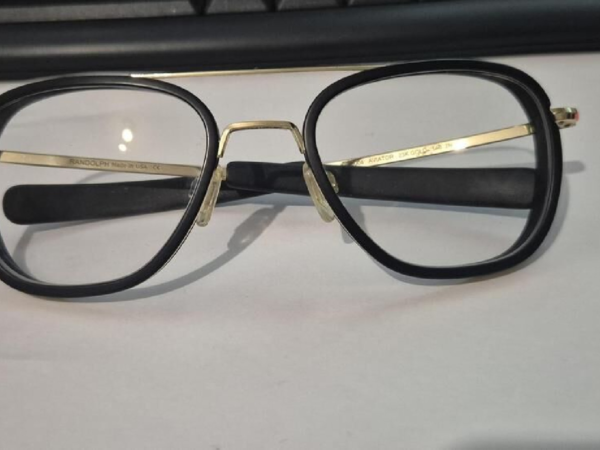 RANDOLPH - AVIATOR 23K GOLD  entre 52 mm et 58 mm ¤18 mm.