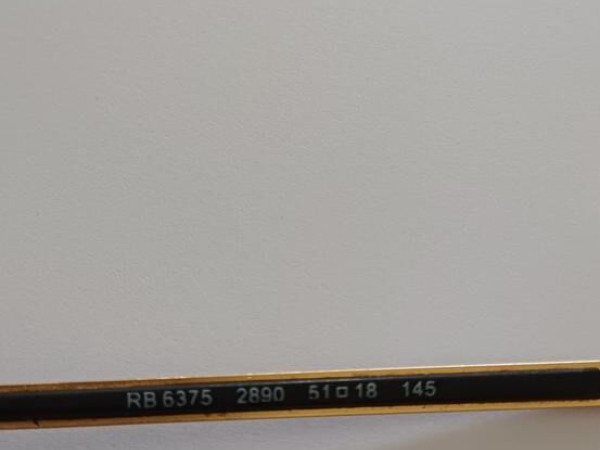 Ray-ban - dorée et noire - RB63752890 51¤18