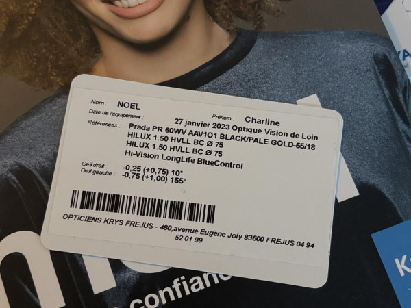 Prada - PR 60WV AAV101 Black/Pale Good 55/18