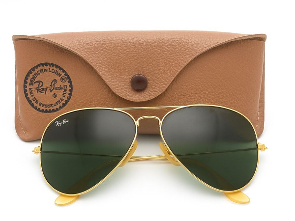 Ray-Ban Aviator Golden USA vintage - IBausch & Lomb – RB3025 58¤14