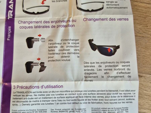 DEMETZ sport - Translation noir brillant gris 58&curren;16