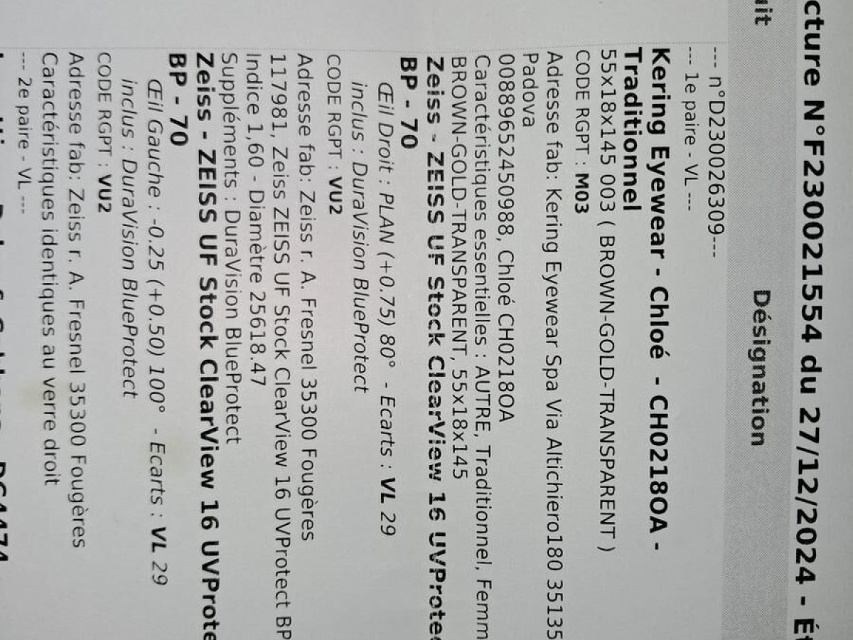 Chlo&eacute; - CH02180A 003 55/18