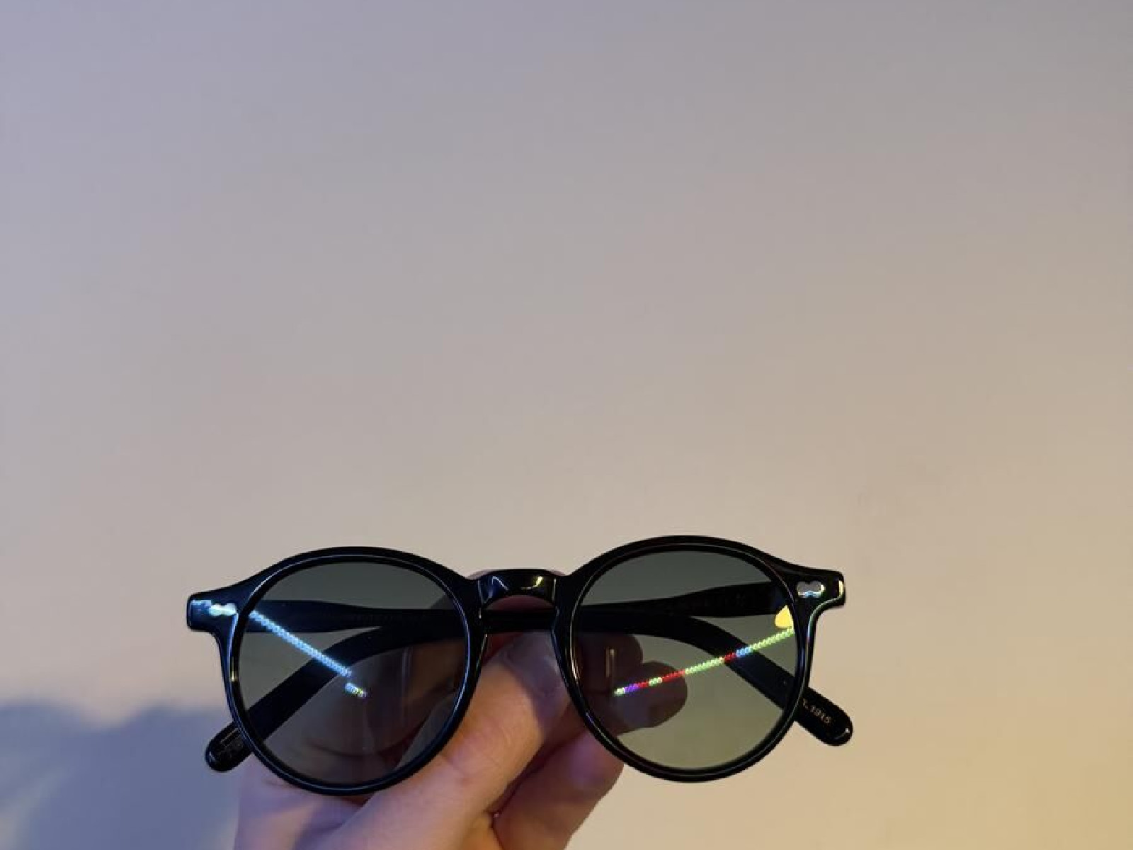 Lunettes de soleil Moscot - Miltzen 49¤22-145 Noir Homme