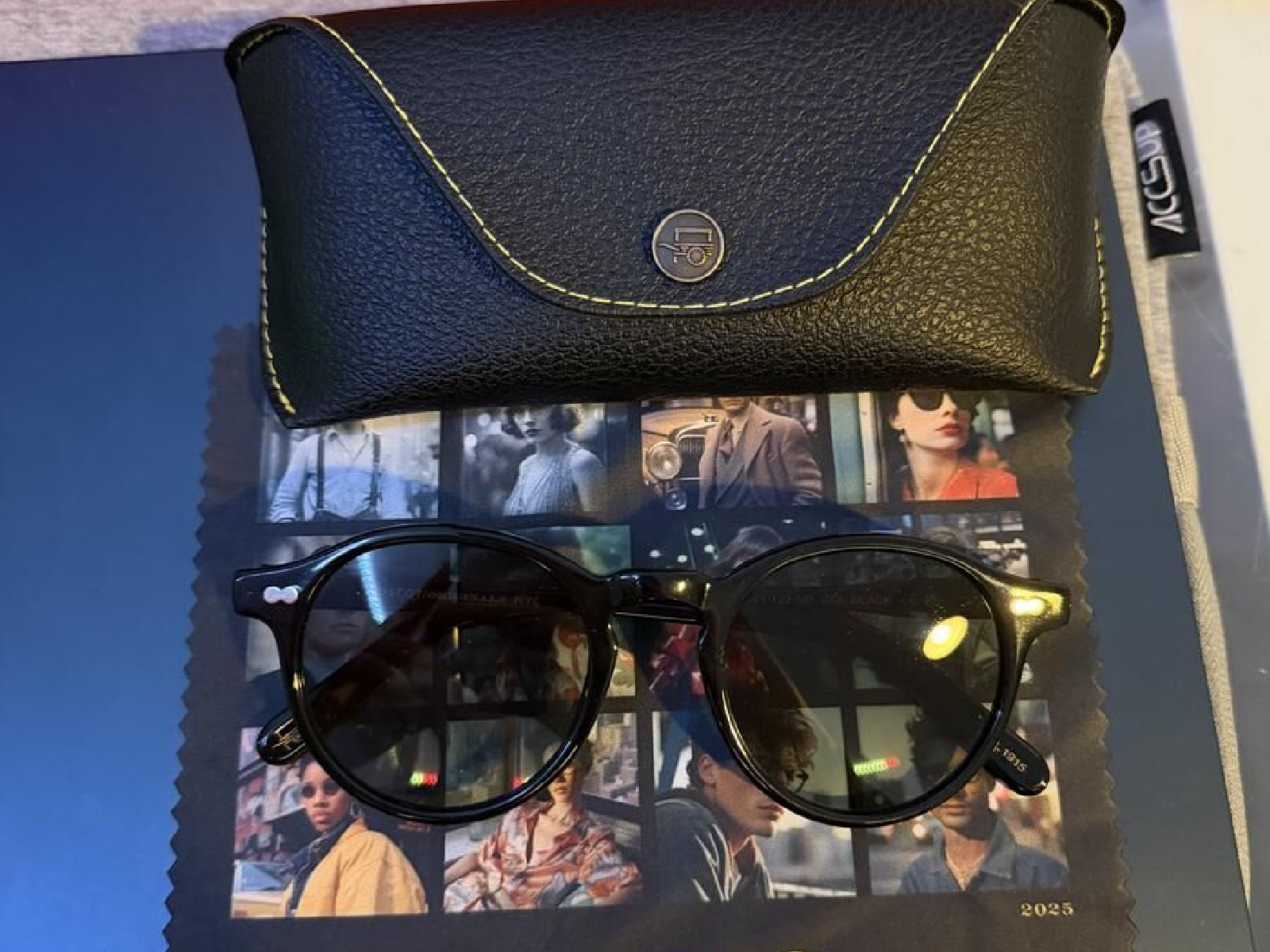 Lunettes de soleil Moscot - Miltzen 49¤22-145 Noir Homme