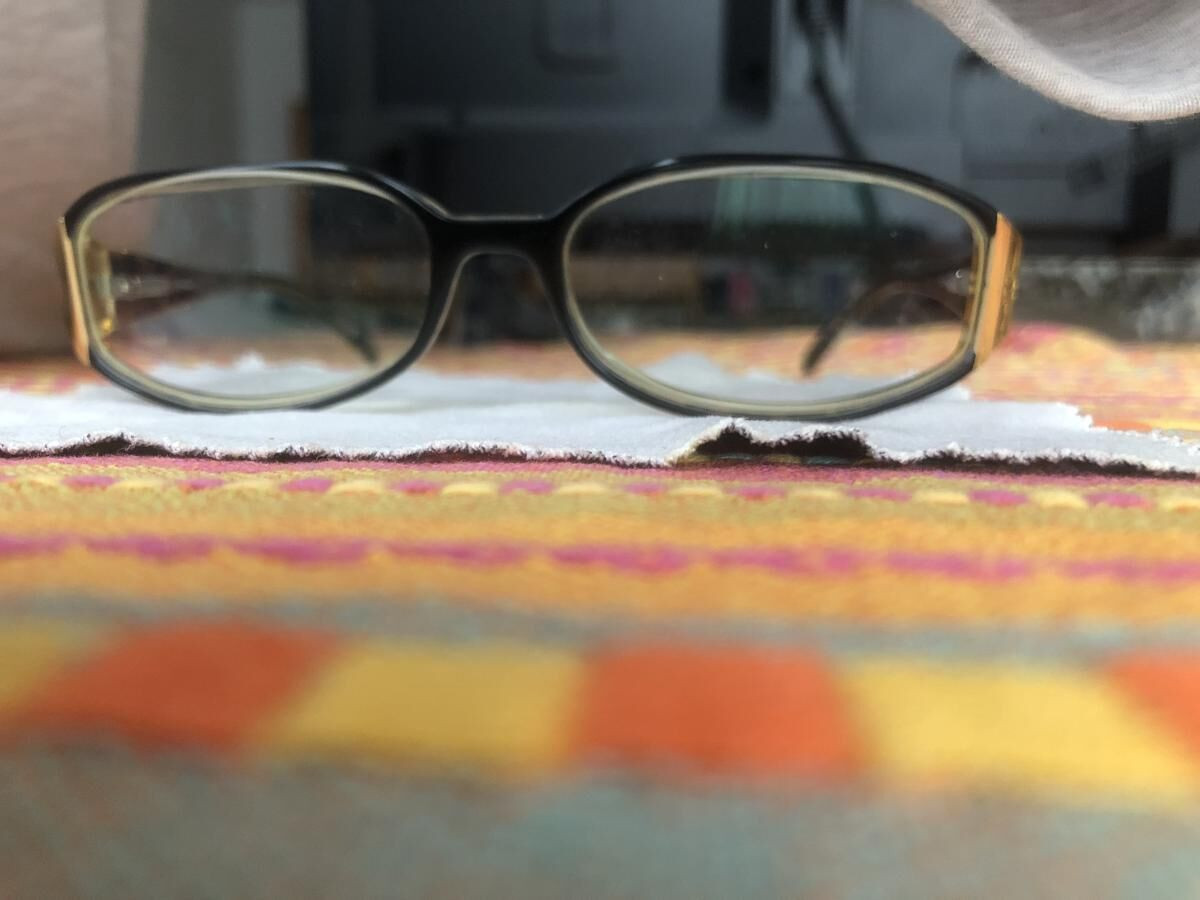 Max Mara MM288 &ndash; lunettes vintage noir & dor&eacute; &ndash; monture &eacute;l&eacute;gante Y2K