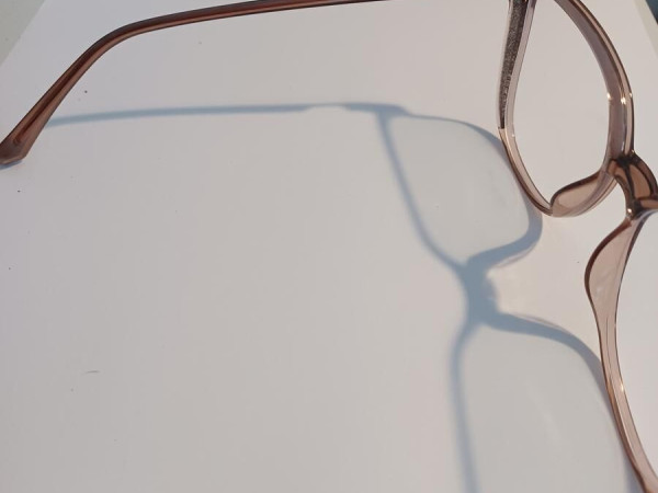 Monture papillon en ac&eacute;tate taupe et d&eacute;tails strass sur le c&ocirc;t&eacute; Firmoo - 0189 54 15-143-C7 54&curren;15