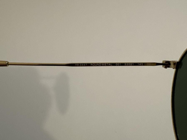 Ray-Ban - RB3447 ROUNDMETAL 001 53&curren;21