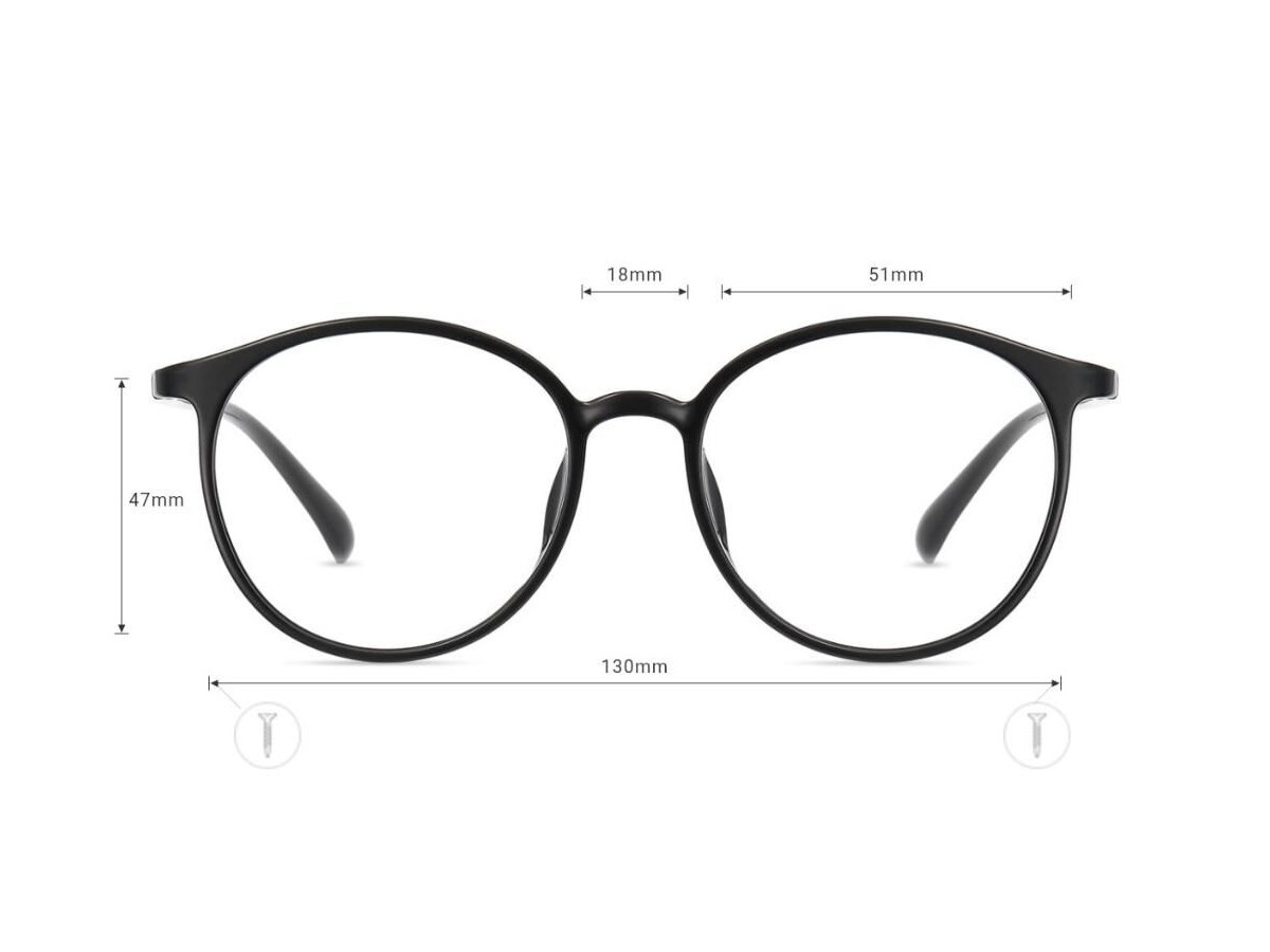 Monture Ronde Firmoo Noire - TR06265 51