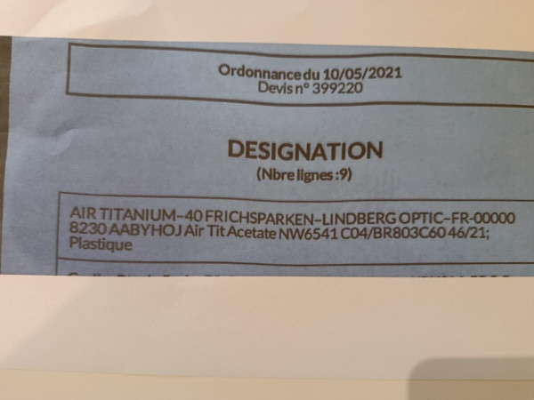 Lindberg - air titatium-40 8230AABYHOJ Air TitAcetate NW6541 C04/BR803C60  46&curren;21