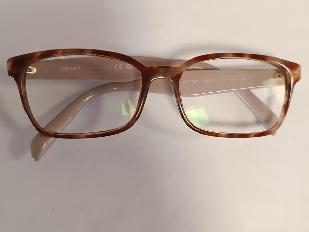 monture rose poudr&eacute; et marron PRADA  - VPR 18T 53*16