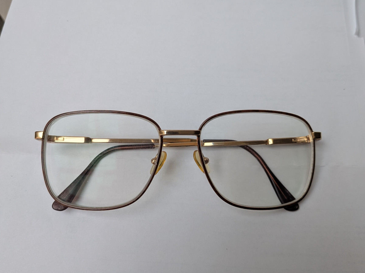 Lunettes large r&eacute;tro &eacute;caille - Sans r&eacute;f&eacute;rence 5,5cmx4,5cm&curren;1,7cm
