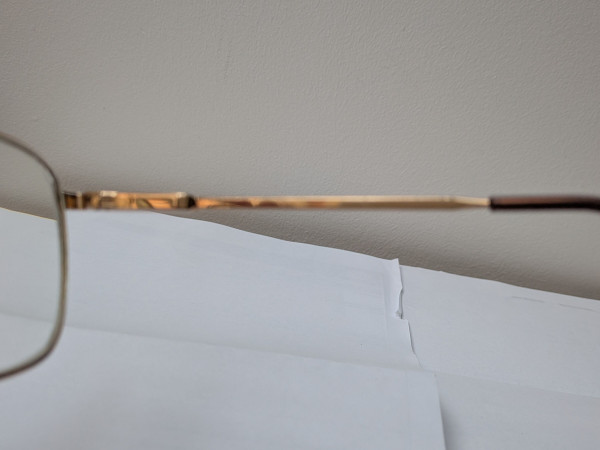 Lunettes large r&eacute;tro &eacute;caille - Sans r&eacute;f&eacute;rence 5,5cmx4,5cm&curren;1,7cm