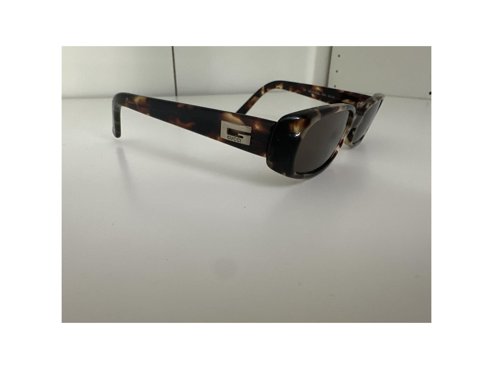 美品☆GUCCIサングラスGG2452S/Gロゴネイビーブラウン Gucci - Gg2452S 52¤18