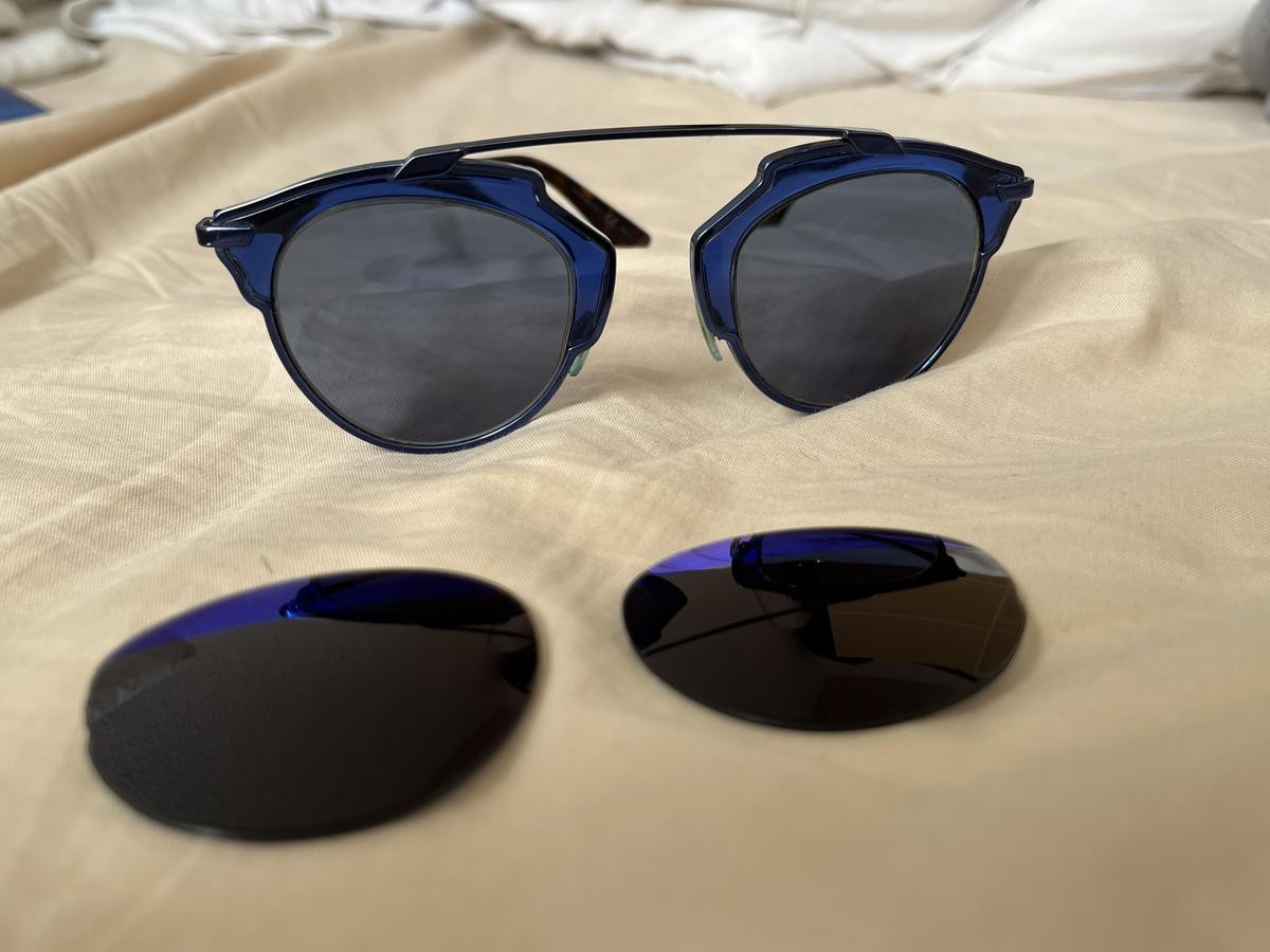 Lunettes de soleil Christian Dior SO REAL Bleu Mixte